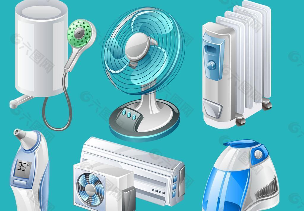 卡通電器平面廣告素材免費下載(圖片編號:1908658)-六圖網