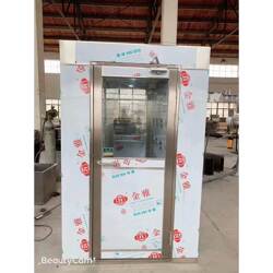 食品廠電子廠實驗室不銹鋼單人雙吹風淋室定制加工